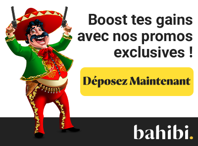 Bonus sportifs Bahibi avec personnage festif en tenue colorée