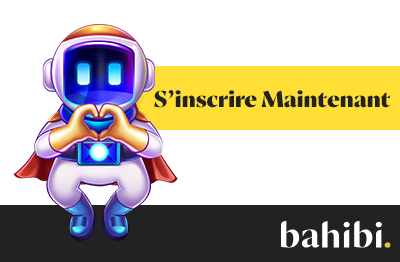 Bahibi Paris Sportifs en Direct avec astronaute souriant et bouton d'inscription